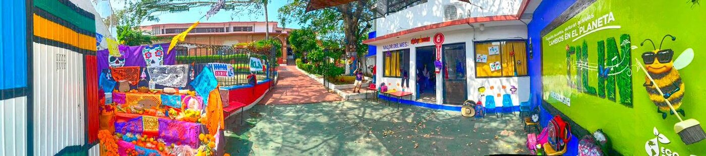 Áreas exteriores y jardines del Colegio Cilin